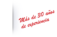 Más de 30 años de experiencia